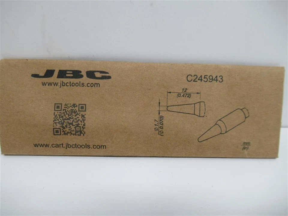JBC C245943, cartucho cónico 1,7 mm Foto 1 de 1