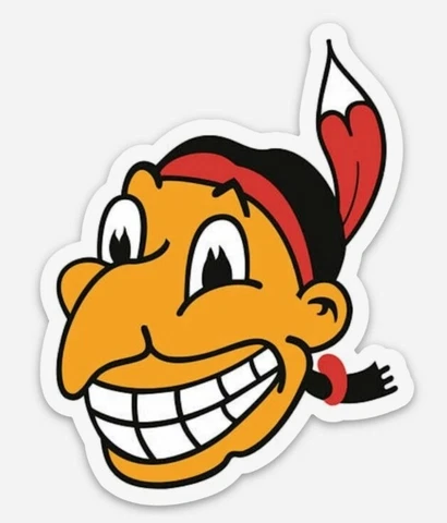 Chief Wahoo Magnet Tribute Cleveland Indians Custom Vinyl MLB Baseball Headdress Cover