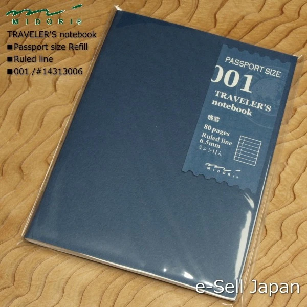 MIDORI TRAVELER'S Notebook Passport size Refill / Ruled Line 001 #14313006 - Bild 1 von 2
