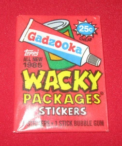 1985 VINTAGE WACKY PACKAGES UNOPENED RED PACK IN EXCELLENT CONDITION - Picture 1 of 2