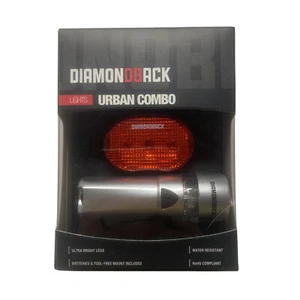 Bicycle Light Set Front and Rear Red White Urban Combo 3 LED Bright Bike Mounts - Picture 1 of 10