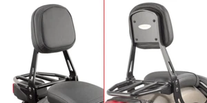 GIVI kit Schienalino nero con portapacchino per Honda CMX 500 Rebel 2017 - 2022 - Foto 1 di 3