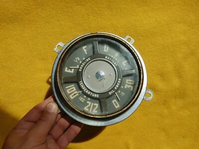 Camión Chevy GMC de colección 1949-1951 tablero calibre grupo combustible, aceite, diezp, batería Foto 1 de 4