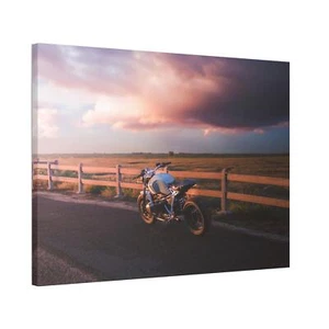 BMW Inspired R Nine T High Resolution Museum Quality Horizontal Canvas Print - Picture 1 of 10