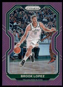 2020-21 Panini Prizm Prizms Purple #29 Brook Lopez /99