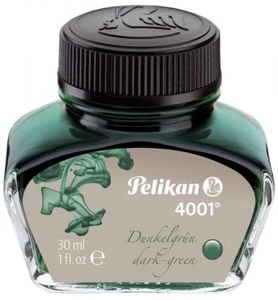 Inchiostro Pelikan 4001 in vetro, verde scuro, contenuto: 30 ml - Foto 1 di 1