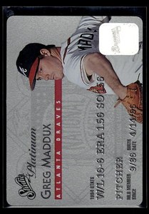 1995 Studio #6 Greg Maddux  Platinum   Mint+ New