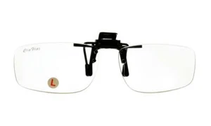 ClipFlipz Clip On Magnifying Glasses, Large/Clear - Picture 1 of 6