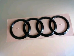 Original Audi A3 /Sportback 8Y Ringe Emblem für hinten 8Y4853742A Schwarz - Bild 1 von 8