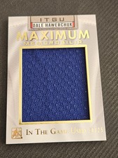 2015-16 ITG IN THE GAME USED DALE HAWERCHUK #ed 24/25 MAXIMUM MEMORABILIA JERSEY