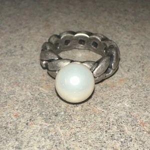 RODRIGO OTAZU Silver 925 Pearl Ring - Picture 1 of 12