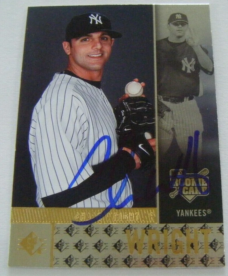 CHASE WRIGHT signed RC YANKEES 2007 Upper Deck SP Rookie baseball card AUTO #106 - Image 1 of 1
