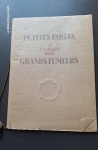 1938 EO Zarta General Dumontier Collection of Fables for Heavy Smokers - Picture 1 of 11