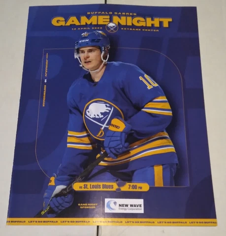 Buffalo Sabres Game Night Program & Henri Jokiharju Mini-Poster 4/14/22 Cover