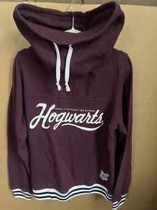 Harry Potter Girls Maroon Shrug Drawstring Pullover Hogwarts Sweater Size Large - Picture 1 of 8