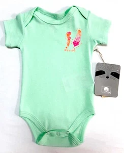 🆕🔥 UNISEX Offcorss Bodysuits Top Shirt Green Baby Girls Boys Size 0-3 Months - Picture 1 of 8