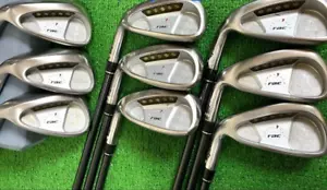 Lefty TaylorMade rac Iron Set of 9 4-9 PW AW SW Graphite TM-RAC PLUS Flex R - Picture 1 of 11