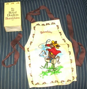 Royal Doulton Bunnykins Kinder Vinyl Schürze - Latz - Cowboy auf Schaukelpferd - Bild 1 von 1
