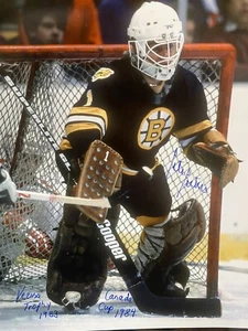 Pete PEETERS Signed 8x10 Photo! Boston BRUINS GOALIE Legend! W/INSCRIP! W/ COA - Imagen 1 de 4