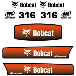 Bobcat 316 Decals Stickers, repro aftermarket kit - Imagen 1 de 2
