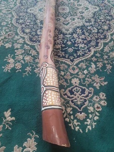Authentic Aboriginal Eucalyptus Didgeridoo, 57inches,duckbill Platypus Artwork, - Picture 1 of 4