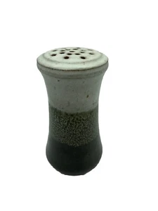 Studio Art Pottery Shaker Sugar Spice Herb Cheese Stoneware Ombré Brown Vtg MCM - Picture 1 of 6