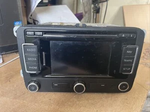 SEAT Leon Car Radio CD Player Display Head Unit 2005–2012 1P MK2 OEM 5P0035191J - Picture 1 of 7