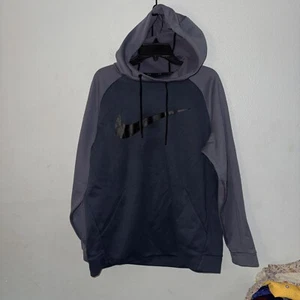 Nike Hoodie Sweatshirt Dri Fit Swoosh Logo Pullover Athletic Men’s Large - Picture 1 of 8