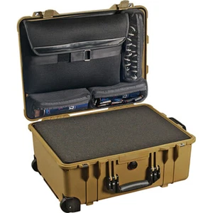 Pelican 1560LFC Case w/ Pick 'N' Pluck fm and LOC lid organizer (Desert Tan) - Picture 1 of 1