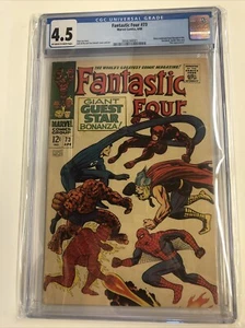 FANTASTIC FOUR #73 (1968) - SPIDER-MAN THOR DAREDEVIL MARVEL KIRBY KEY CGC 4.5 - Bild 1 von 7