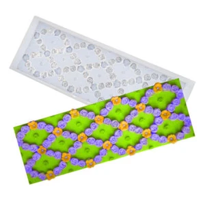 Rose Kette Bordüre Extra Große Form 11" x 3,75" - Bild 1 von 4