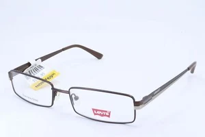 Monturas para gafas Levi's LS544A-1 marrón rectangular unisex borde completo 54-17-140 - Imagen 1 de 6