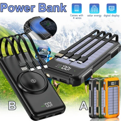 Cargador Portatil 900000mAh Bateria USB Cables Carga Para Celular Iphone Android - Image 1 of 4