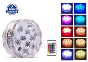 LED Unterwasserbeleuchtung RGB Wasserdichte LED Shisha Untersetzer Leuchtdeko - Bild 1 von 7