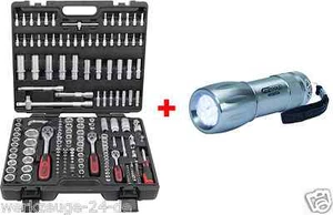 KS TOOLS Steckschlüssel Satz 917.0795 Knarrenkasten + LED MAX Taschenlampe WOW - Bild 1 von 7