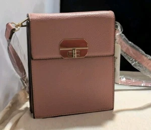 Charming Charlie Crossbody Mauve Rectangular Leather Bag NWT - Bild 1 von 14
