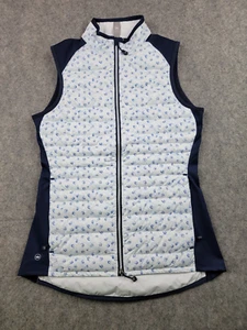 Peter Millar Vest Womens XS Blue White Fuse Elite Hybrid Golf Vest Outdoor NWT - Picture 1 of 15