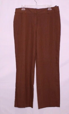 UNIFORM JOHN PAUL RICHARD BROWN BACK ELASTIC 29" INSEAM PANTS SZ PL #N9 - Image 1 of 2