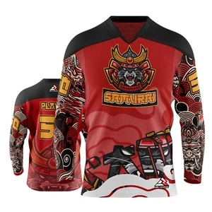 Custom Personalized Sports Jersey for Men Women - Samurai - Hockey Jersey - Picture 1 of 7