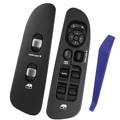 Power Window Control Switch+Bezels Black 68171680AA for 02-09 Dodge Ram1500-3500 - Image 1 of 4