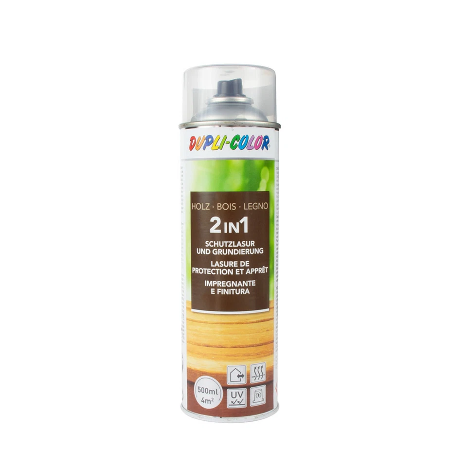 Dupli Color 2in1 Holzschutzlasur Spray 500ml versch. Farbtöne - Bild 1 von 1