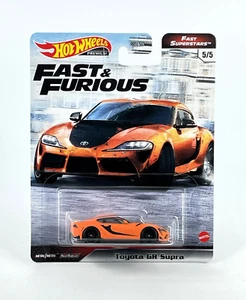 2021 Toyota GR Supra Orange Hot Wheels Fast Furious 5/5 Model Die Cast Car 1:64 - Picture 1 of 2