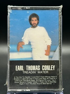 Earl Thomas Conley - Treadin' Water Sealed Cassette Tape - Image 1 of 3