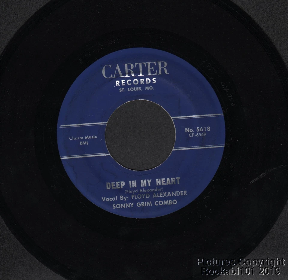 Hear 1961 Sonny Grim / Floyd Alexander R&B 45 Deep in My Heart / Yes I Love You - Image 1 of 1