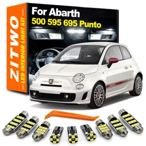 KIT LED INTERNI PER FIAT 500 595 695 CONVERSIONE COMPLETA CANBUS NO ERROR - Foto 1 di 7