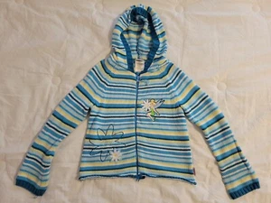 Disney Store Exclusive Tinkerbell Sweater, Size S, Blue/Yellow/Striped w/hood - Picture 1 of 9