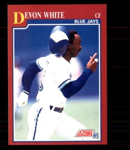 1991 Score Rookie & Traded #48T Devon White Toronto Blue Jays - Picture 1 of 2