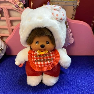 Monchhichi S Plush Doll Monchhichi × Hello Kitty 2nd Collab Japan Limited F/S - Picture 1 of 4