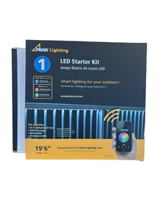 Peak Lighting LED Starter Kit RGB 19’6” Strip WiFi Power Supply Model 50408 - Picture 1 of 9