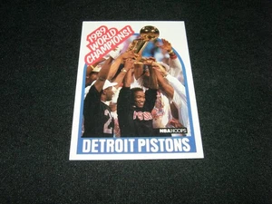 Detroit Pistons 1989 World Champions 1989-90 NBA Hoops Basketball Card #353 - Bild 1 von 3